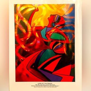 🏡 🙌🏼God Color Art “Lord Of The Dance” Print. Approx. 11” (H) X 8 1/2 (W).